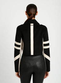 Handmade Wool Crop Jacket - Blanc Noir Online Store