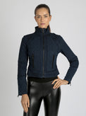 DENIM SEVILLE MOTO JACKET - Blanc Noir Online Store