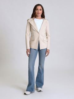 GAYATRI HOODED BLAZER - Blanc Noir Online Store