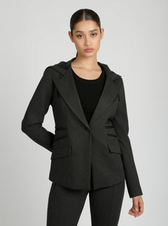 Gayatri Hooded Blazer - Blanc Noir Online Store