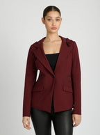 Gayatri Hooded Blazer - Blanc Noir Online Store