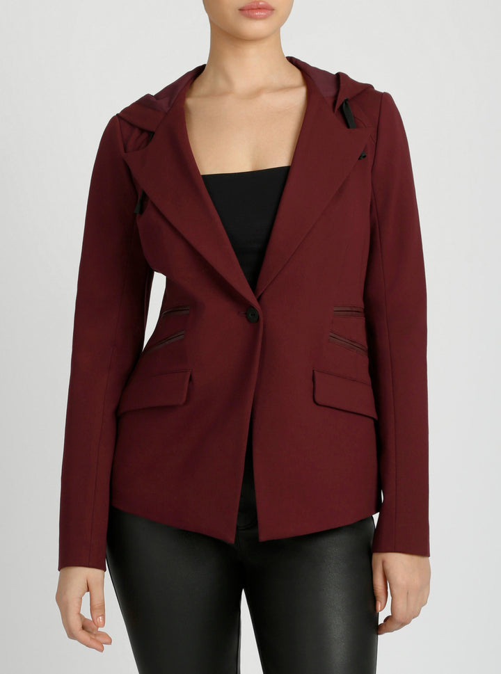 Gayatri Hooded Blazer - Blanc Noir Online Store