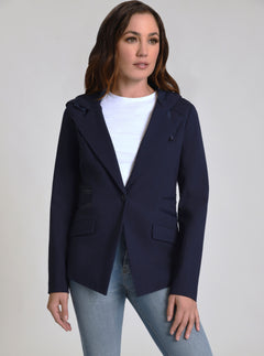 GAYATRI HOODED BLAZER - Blanc Noir Online Store