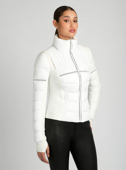 REFLECTIVE INSET FEATHER WEIGHT JACKET - Blanc Noir Online Store