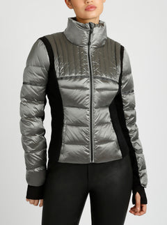 REFLECTIVE INSET FEATHER WEIGHT JACKET - Blanc Noir Online Store