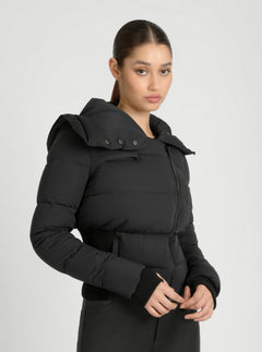 Asymmetrical Puffer Jacket - Blanc Noir Online Store