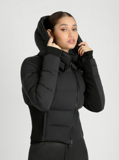 Asymmetrical Puffer Jacket - Blanc Noir Online Store