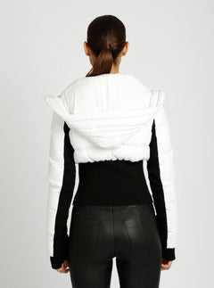 Asymmetrical Puffer Jacket - Blanc Noir Online Store