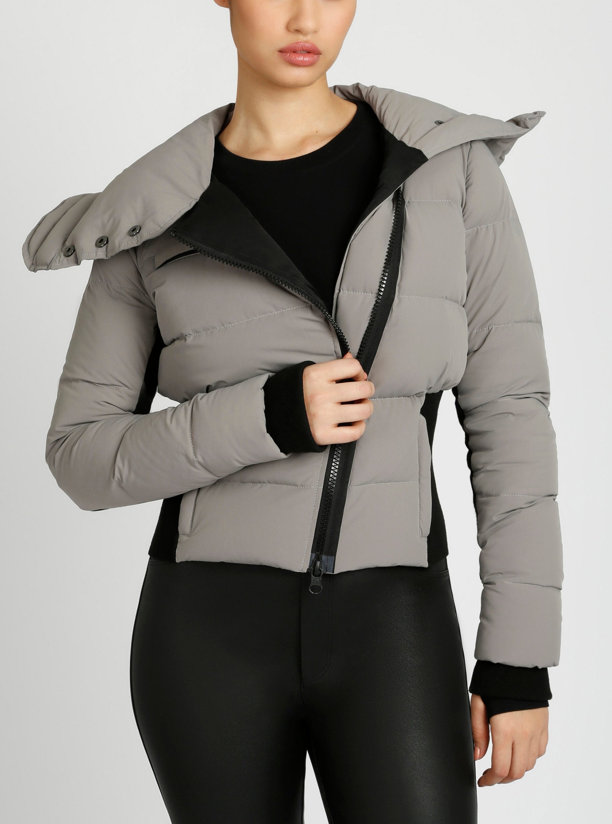 Blanc Noir Puffer newest Jacket