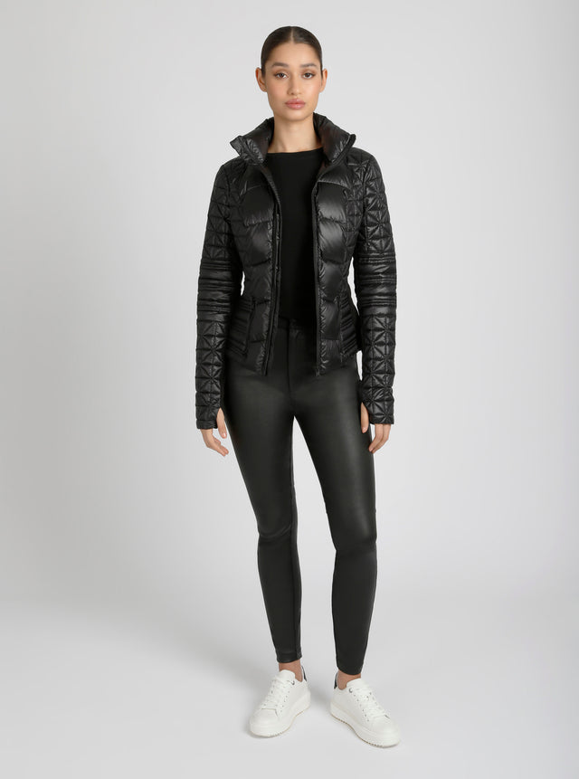 Lightweight Down Filled Packable Puffer - Blanc Noir Online Store