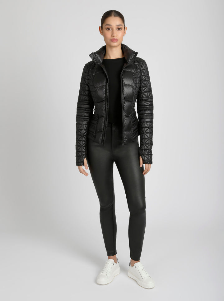 Lightweight Down Filled Packable Puffer - Blanc Noir Online Store