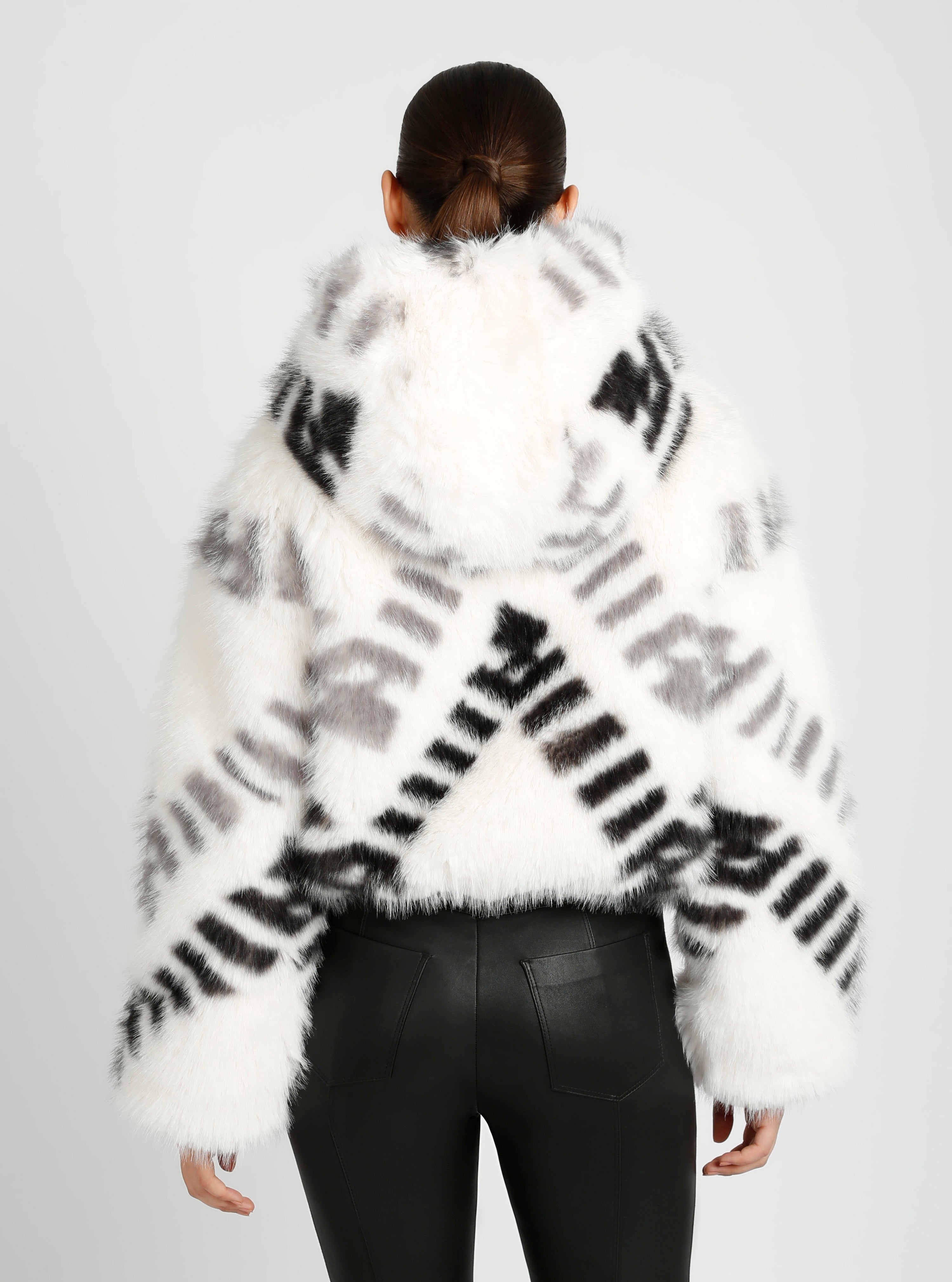 Galena Reversible Faux Fur Hoodie – Blanc Noir Online Store