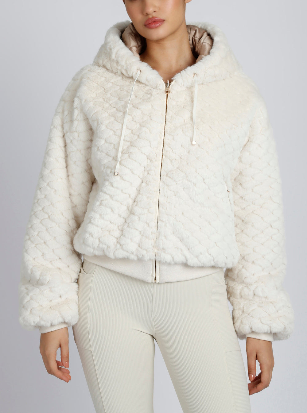 Fawn Reversible Faux Fur Hoodie - Blanc Noir Online Store
