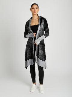 Huntress Mesh Panel Cardigan - Blanc Noir Online Store