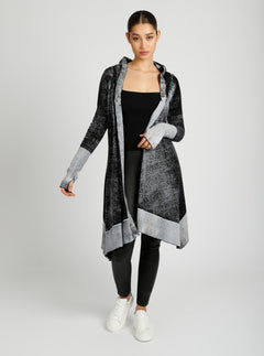 Huntress Mesh Panel Cardigan - Blanc Noir Online Store