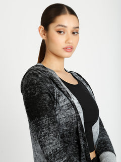 Huntress Mesh Panel Cardigan - Blanc Noir Online Store