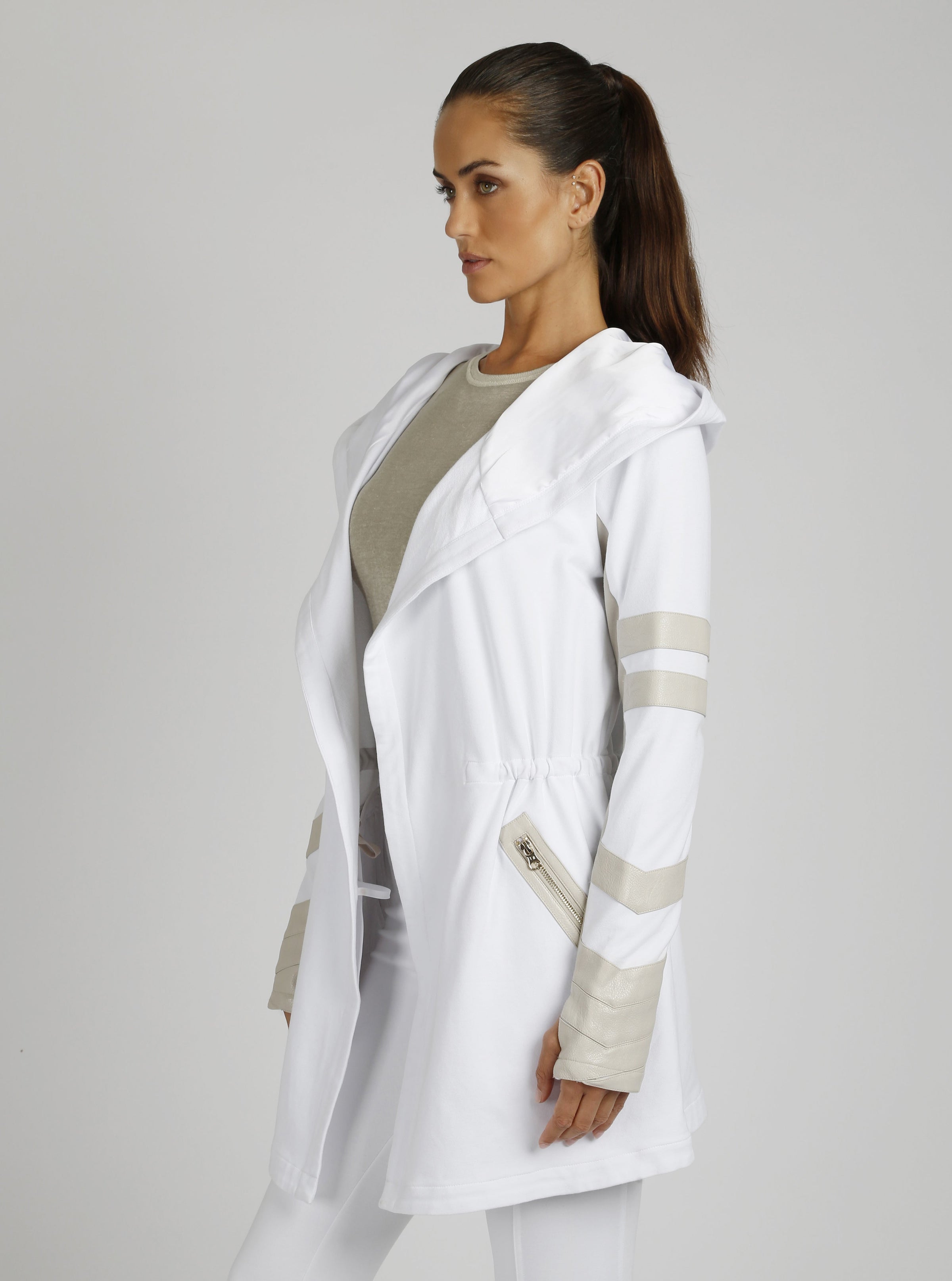 Maitri Traveler Jacket Gold Trims - Blanc Noir Online Store