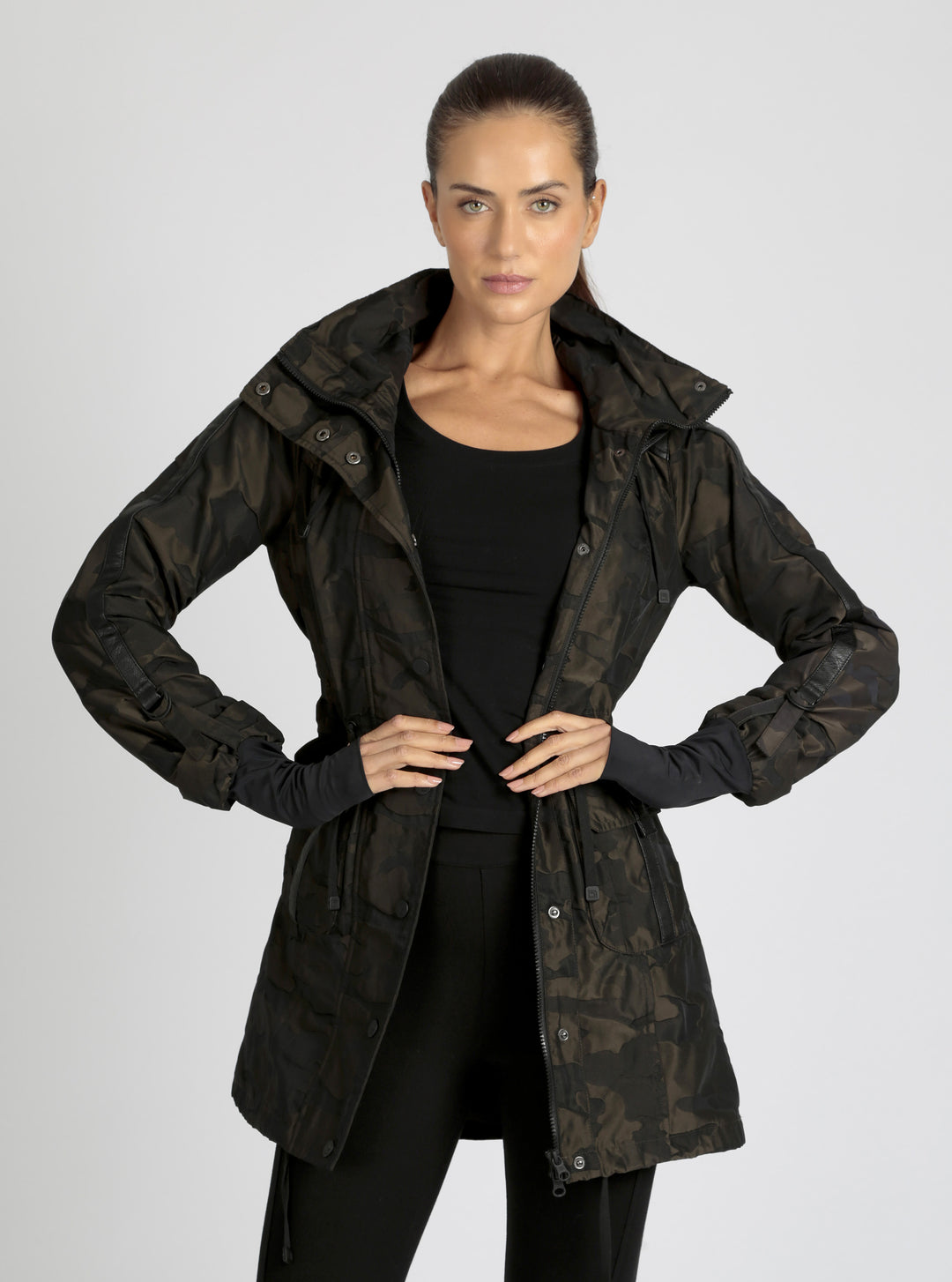 CAMO ANORAK olive camo - Blanc Noir Online Store