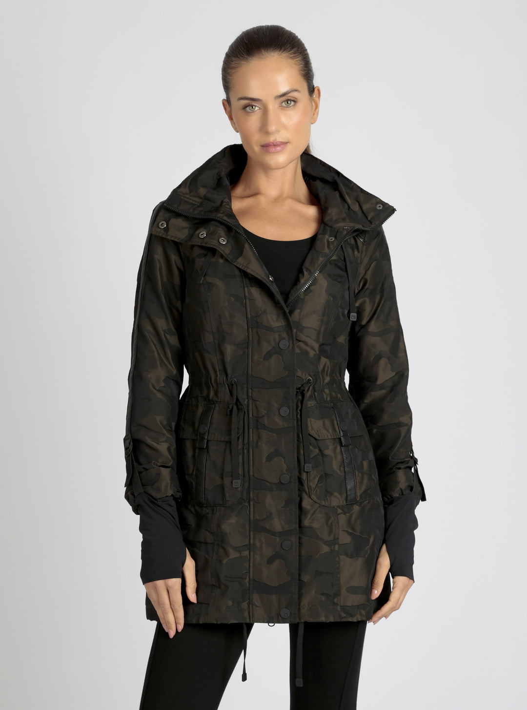 CAMO ANORAK olive camo - Blanc Noir Online Store