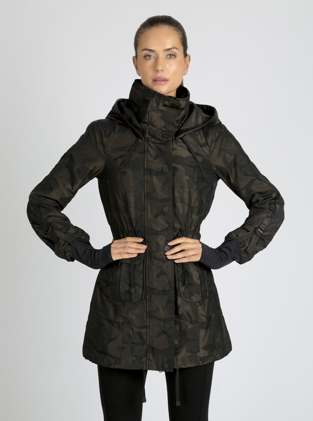 CAMO ANORAK olive camo - Blanc Noir Online Store