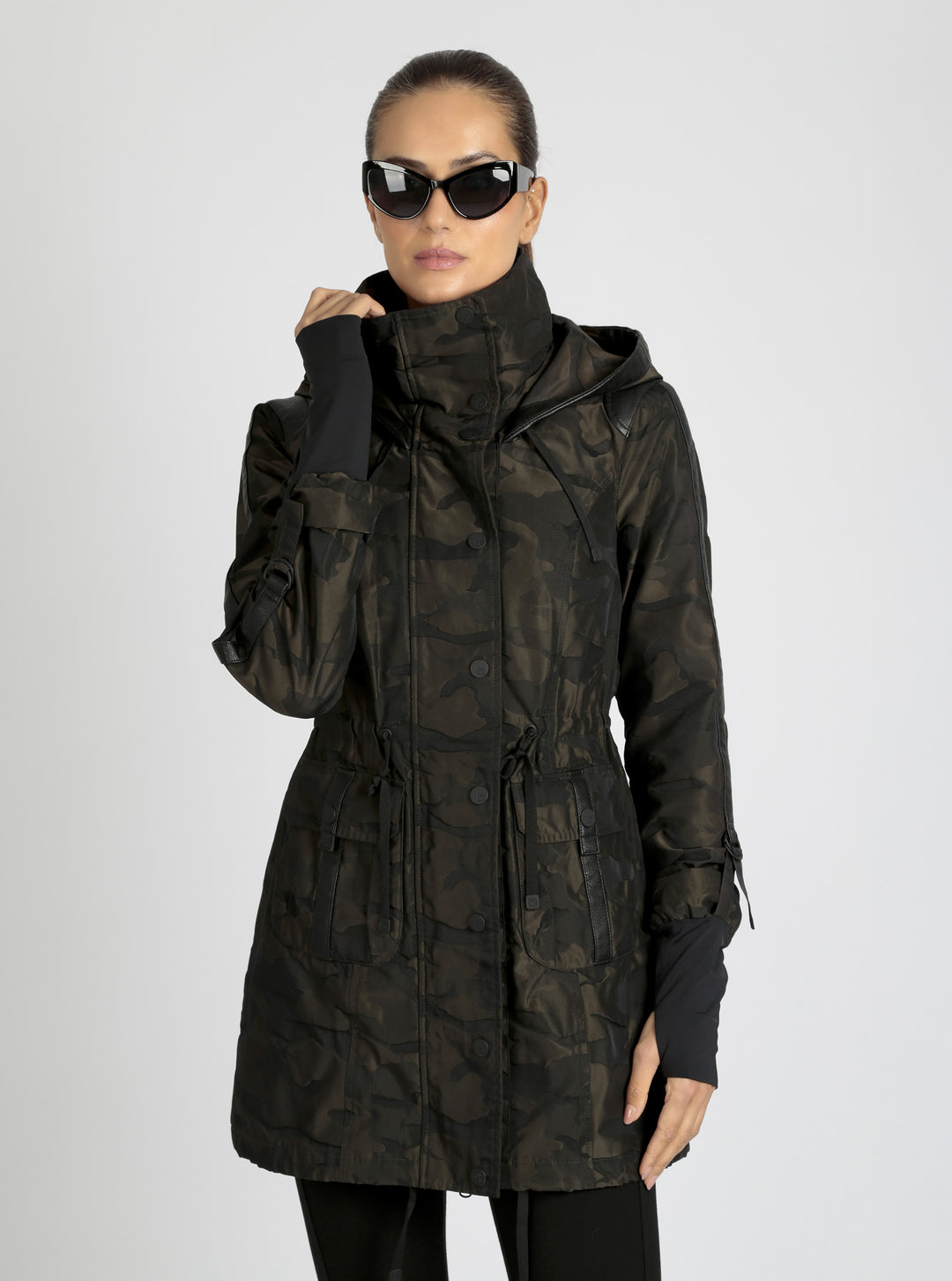 CAMO ANORAK olive camo - Blanc Noir Online Store