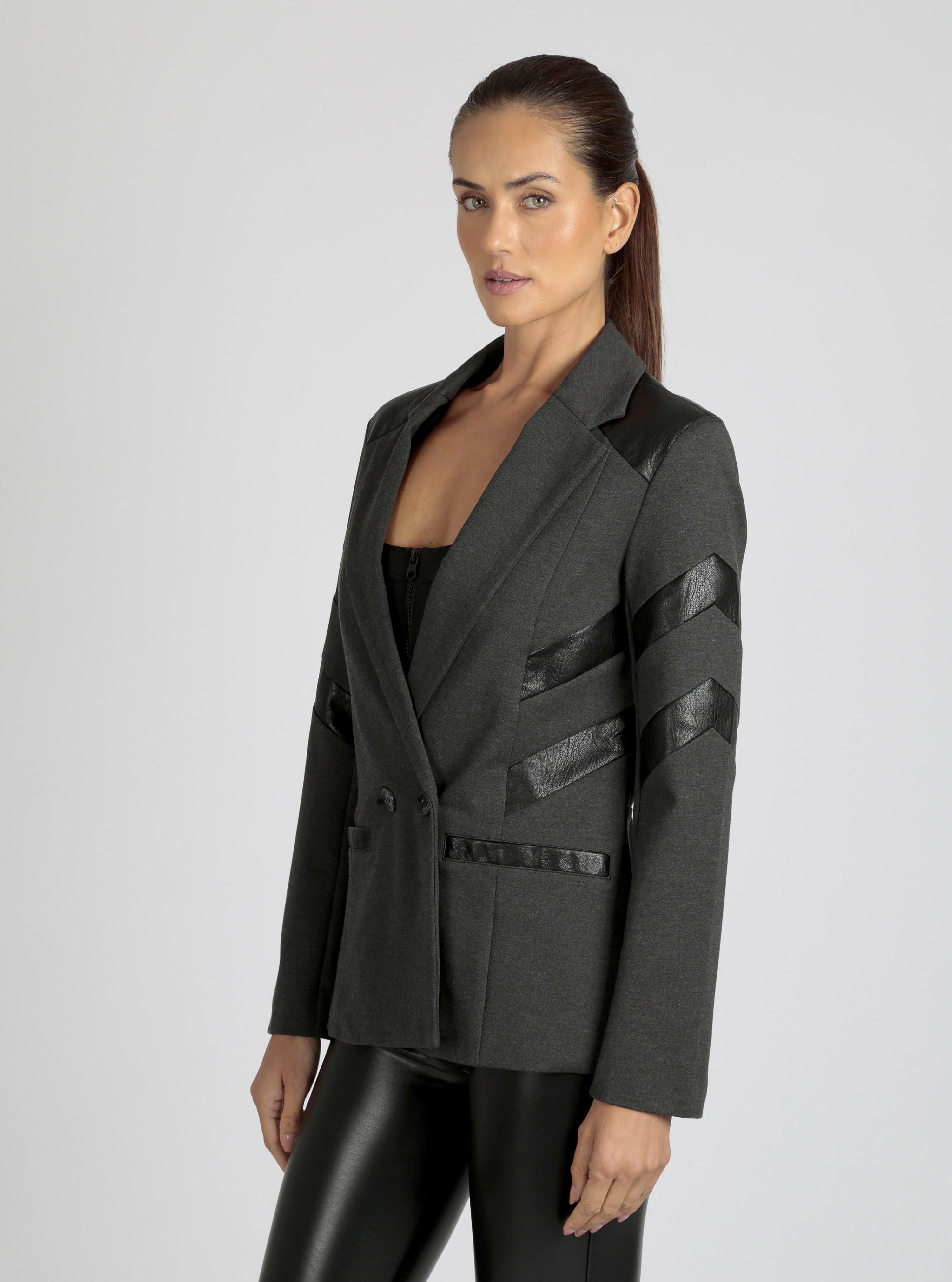 $59 Dylan Double Breasted Blazer- BF-FINAL SALE – Blanc Noir