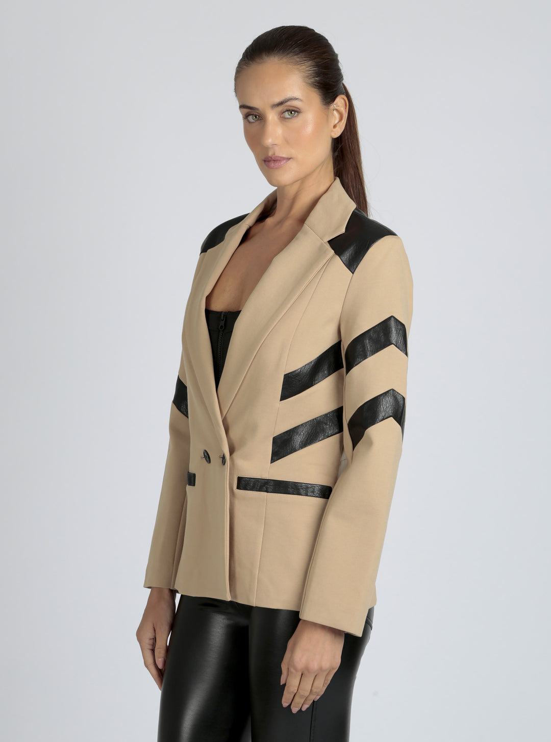 Dylan Double Breasted Blazer - Blanc Noir Online Store