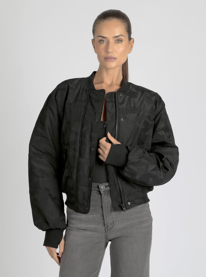 Logan Camo Bomber - Blanc Noir Online Store