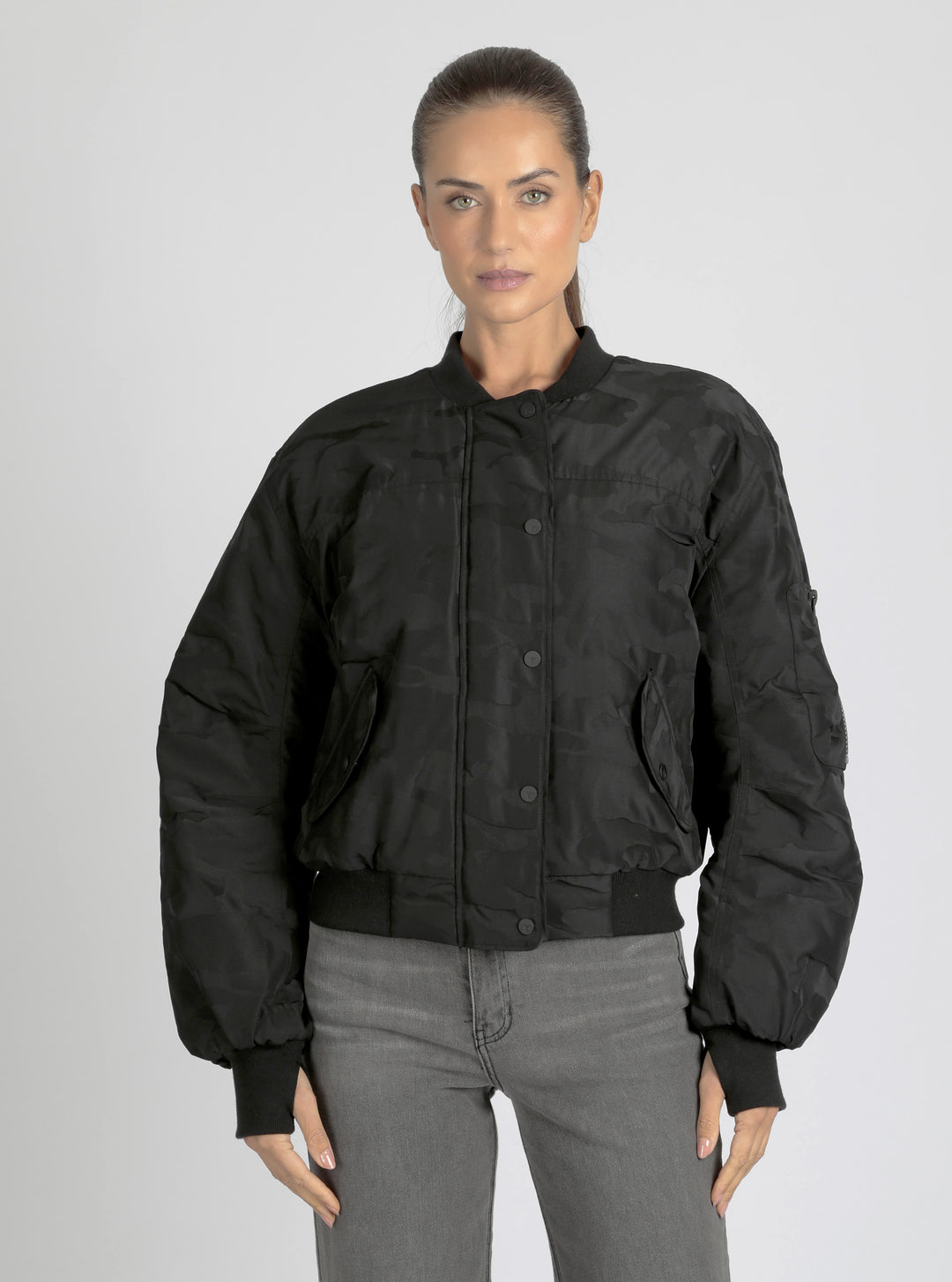 Logan Camo Bomber - Blanc Noir Online Store