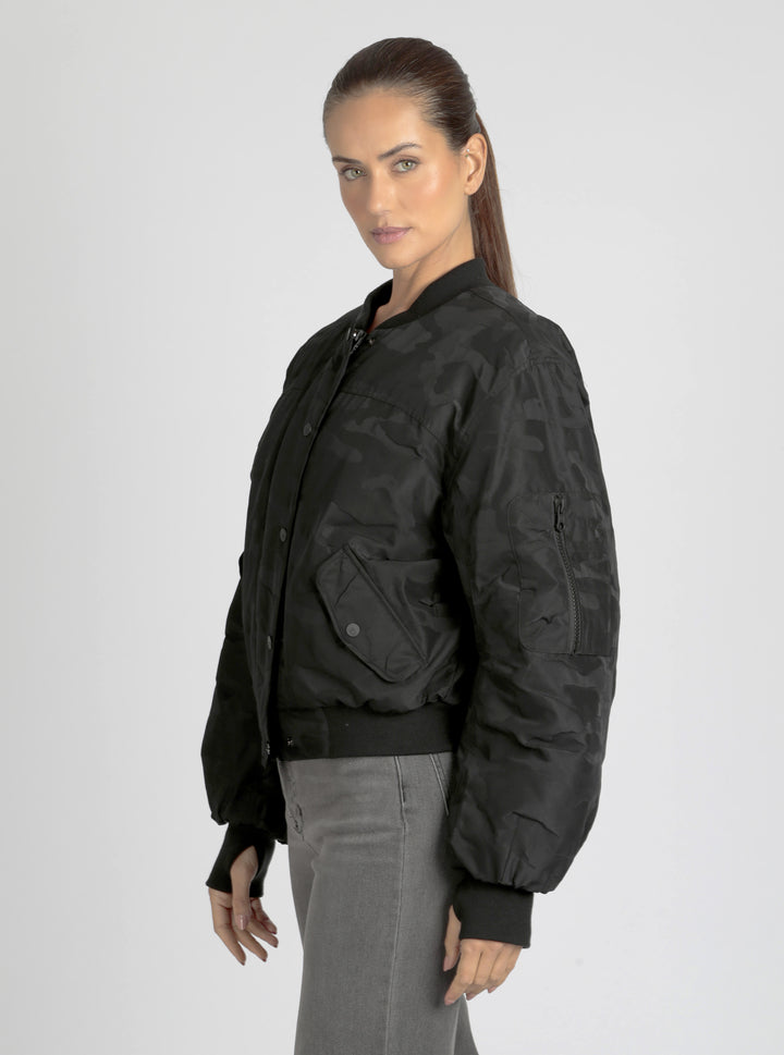 Logan Camo Bomber - Blanc Noir Online Store