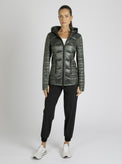 Lightweight Hooded Packable Mid Length Puffer - Blanc Noir Online Store
