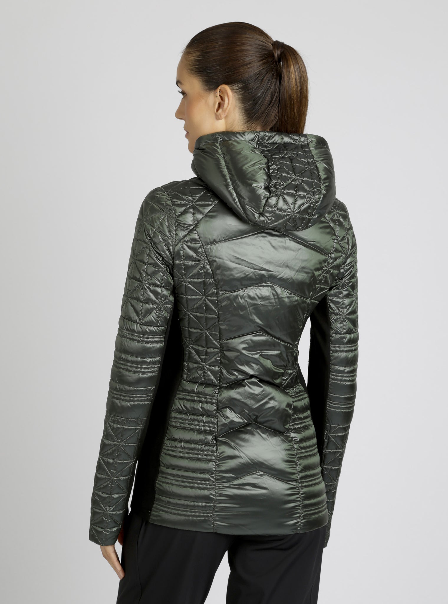 Lightweight Hooded Packable Mid Length Puffer - Blanc Noir Online Store