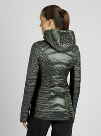 Lightweight Hooded Packable Mid Length Puffer - Blanc Noir Online Store
