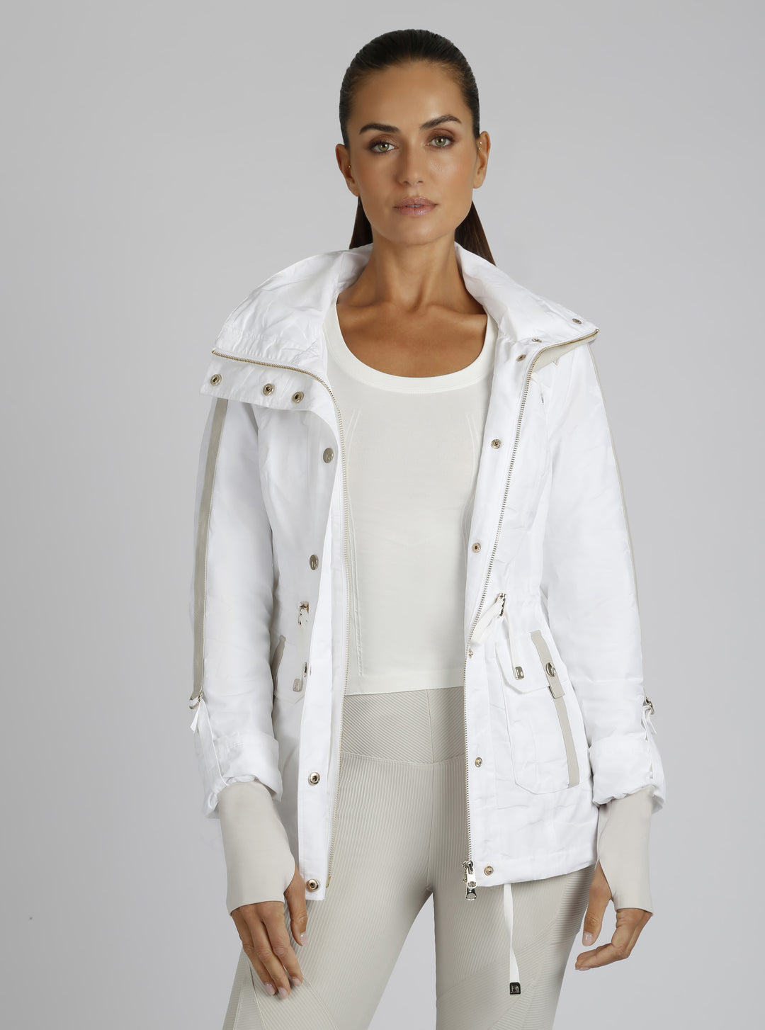 Camo Sport Anorak Gold Trims - Blanc Noir Online Store