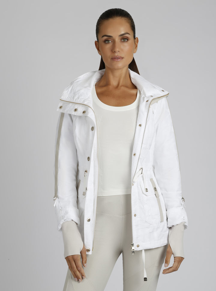 Camo Sport Anorak Gold Trims - Blanc Noir Online Store