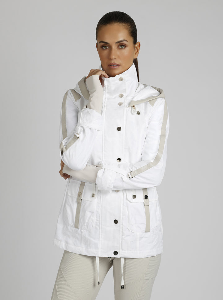 Camo Sport Anorak Gold Trims - Blanc Noir Online Store