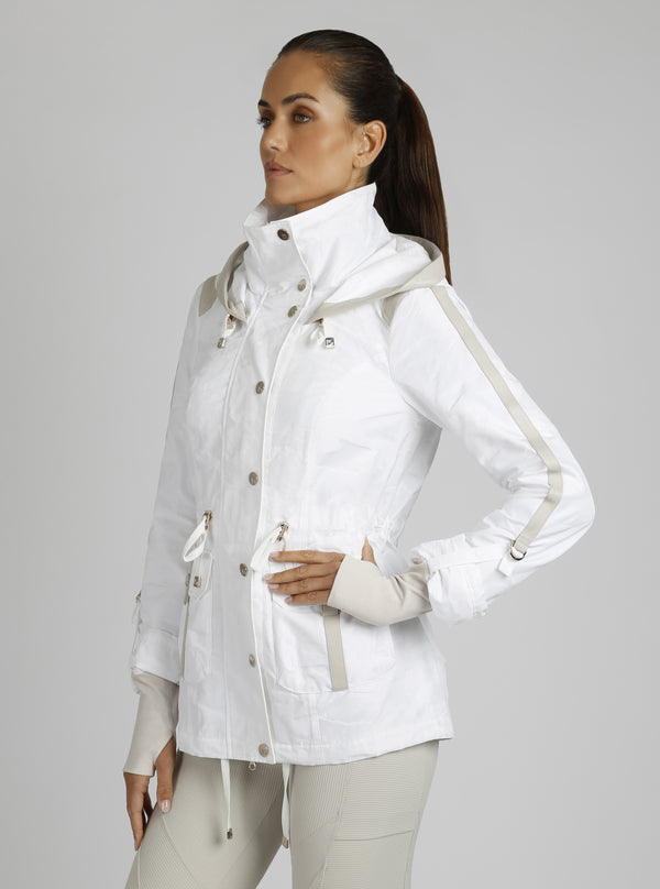 Camo Sport Anorak Gold Trims - Blanc Noir Online Store