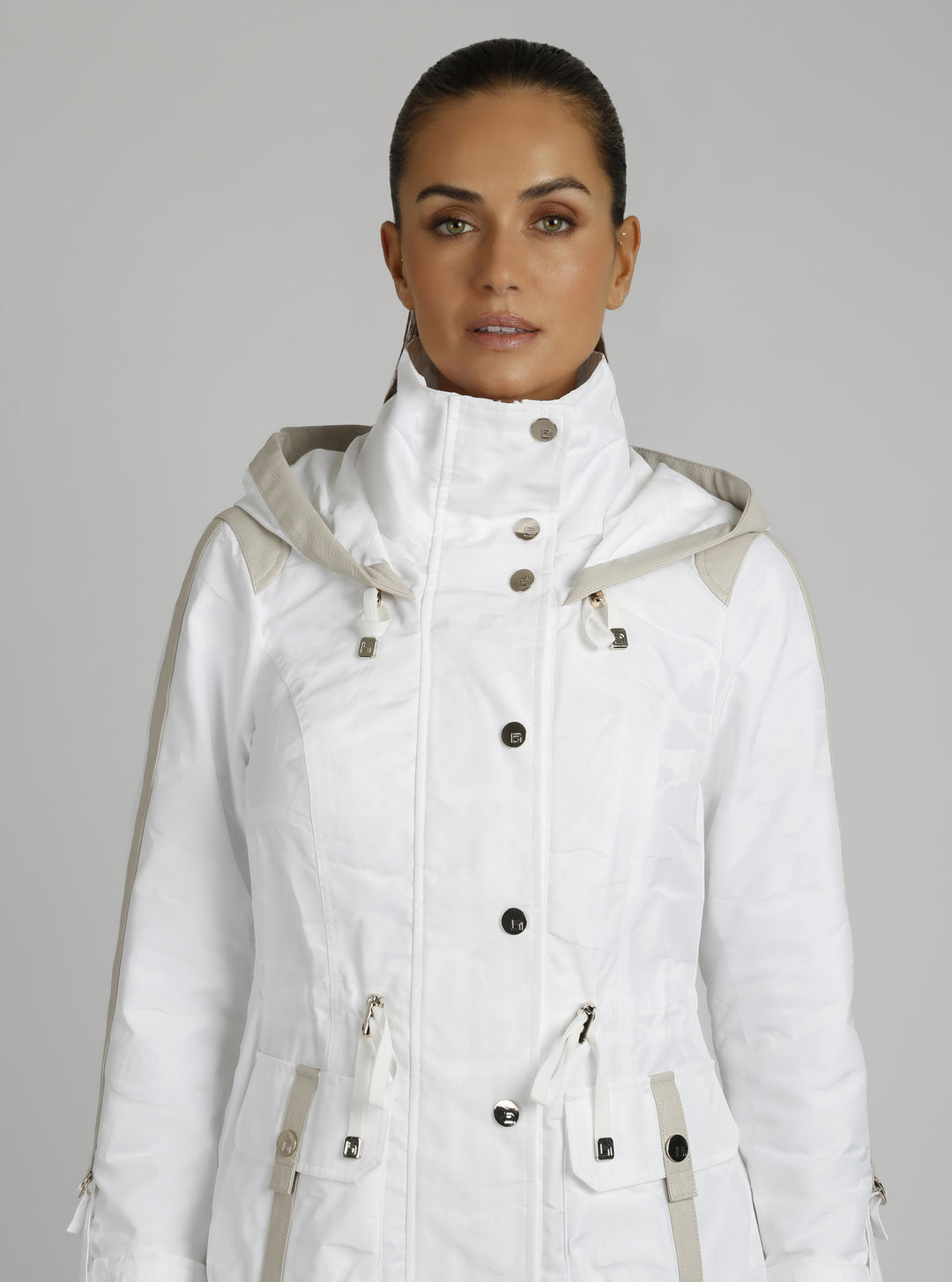 Camo Sport Anorak Gold Trims - Blanc Noir Online Store