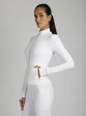 Directional Rib Jacket Gold Trims - Blanc Noir Online Store