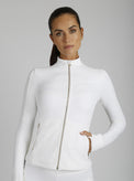 Directional Rib Jacket Gold Trims - Blanc Noir Online Store