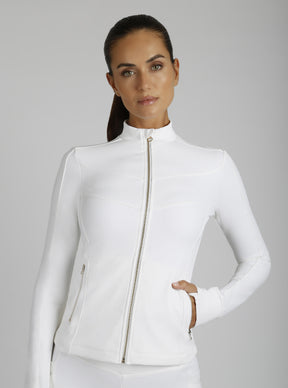 Directional Rib Jacket Gold Trims - Blanc Noir Online Store