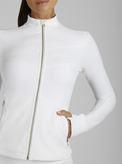 Directional Rib Activewear Jacket Gold Trims - Blanc Noir Online Store