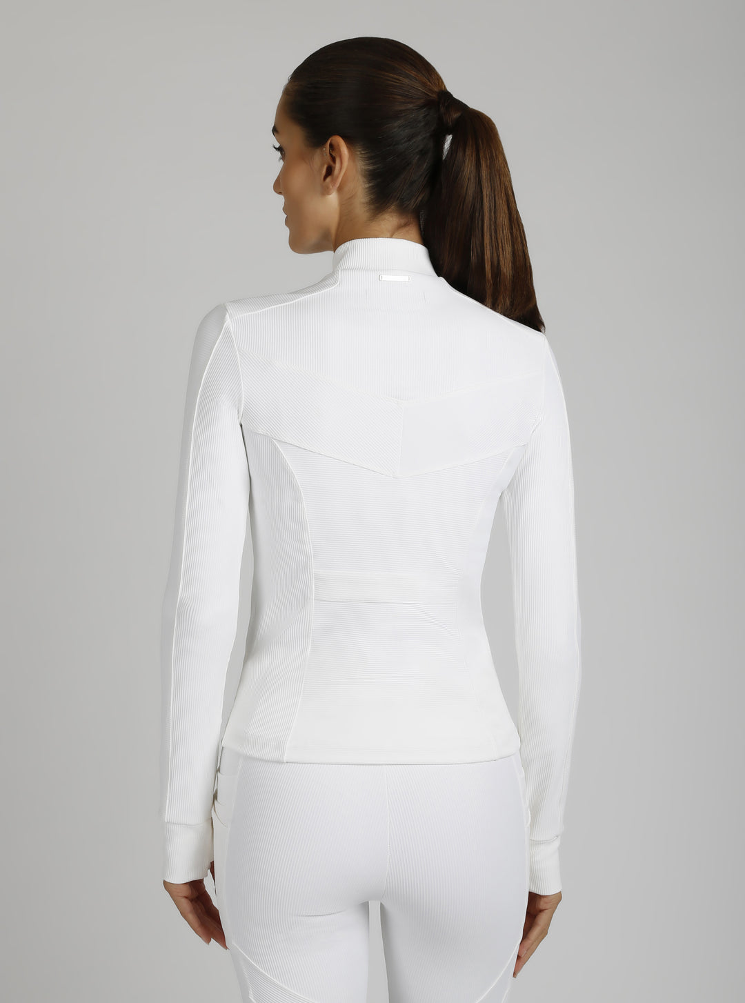 Directional Rib Jacket Gold Trims - Blanc Noir Online Store