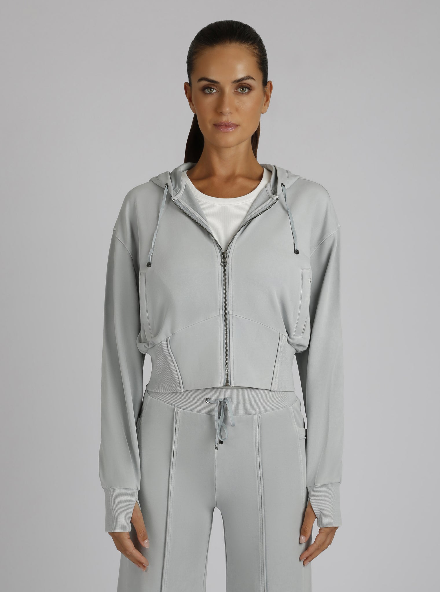 Allegra Raw Edge Hoodie - Blanc Noir Online Store