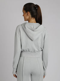 Allegra Raw Edge Hoodie - Blanc Noir Online Store