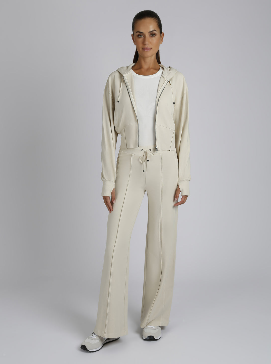 Allegra Raw Edge Hoodie - Blanc Noir Online Store