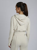 Allegra Raw Edge Hoodie - Blanc Noir Online Store