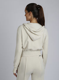 Allegra Raw Edge Hoodie - Blanc Noir Online Store