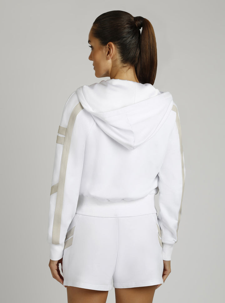 Maitri Hoodie Gold Trims - Blanc Noir Online Store