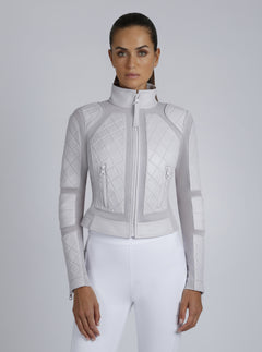 Classic Leather Mesh Moto Jacket